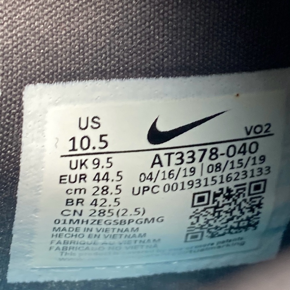 Nike Air Max Alpha Savage Wolf Grey/Sky Blue Habanero Training Fitness shoe 10.5 - Picture 6 of 6